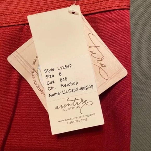 SOLD!!! Aventura Clothing Pants Size 8 Organic Cotton Hemp Sustainable Art To - Picture 10 of 12